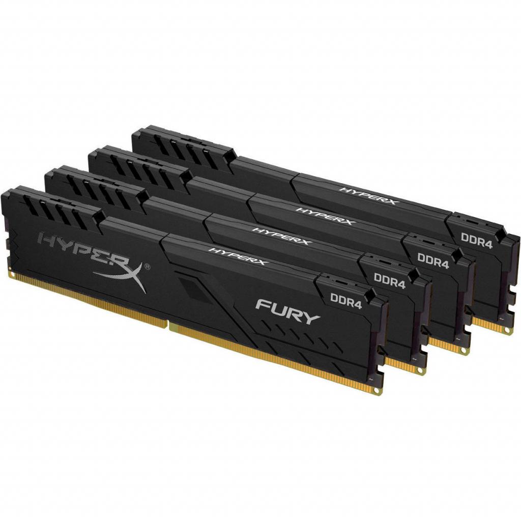 Модуль пам'яті для комп'ютера DDR4 64GB (4x16GB) 3000 MHz Fury Black Kingston Fury (ex.HyperX) (HX430C16FB4K4/64) - зображення 2