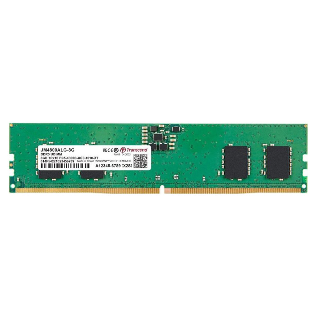 Модуль пам'яті для комп'ютера DDR5 8GB 4800 MHz JetRam Transcend (JM4800ALG-8G) - изображение 1