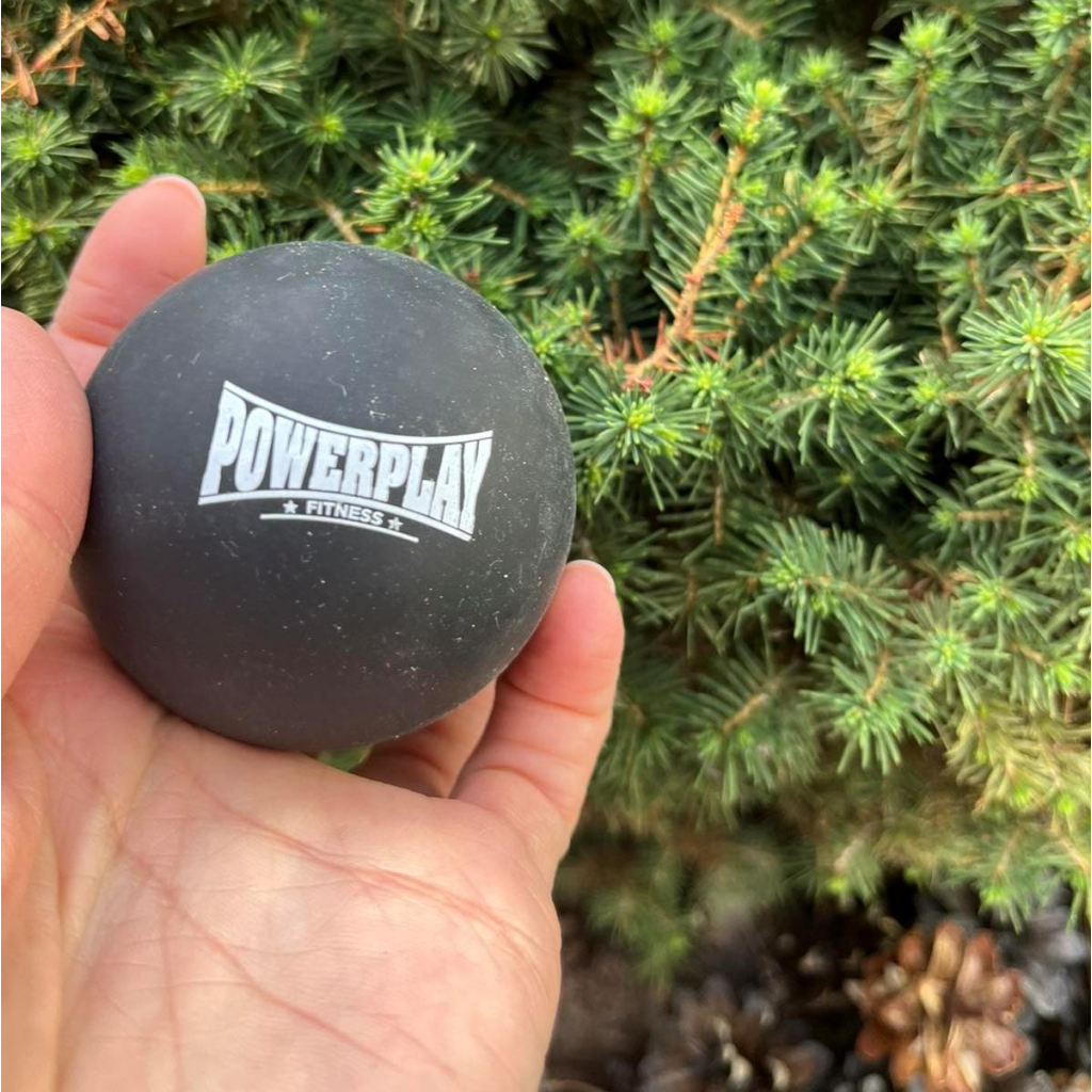Масажний м'яч PowerPlay PP-4354 Silicone Lacrosse Ball (6.3см) Чорний (PP-4354_Black) - зображення 4