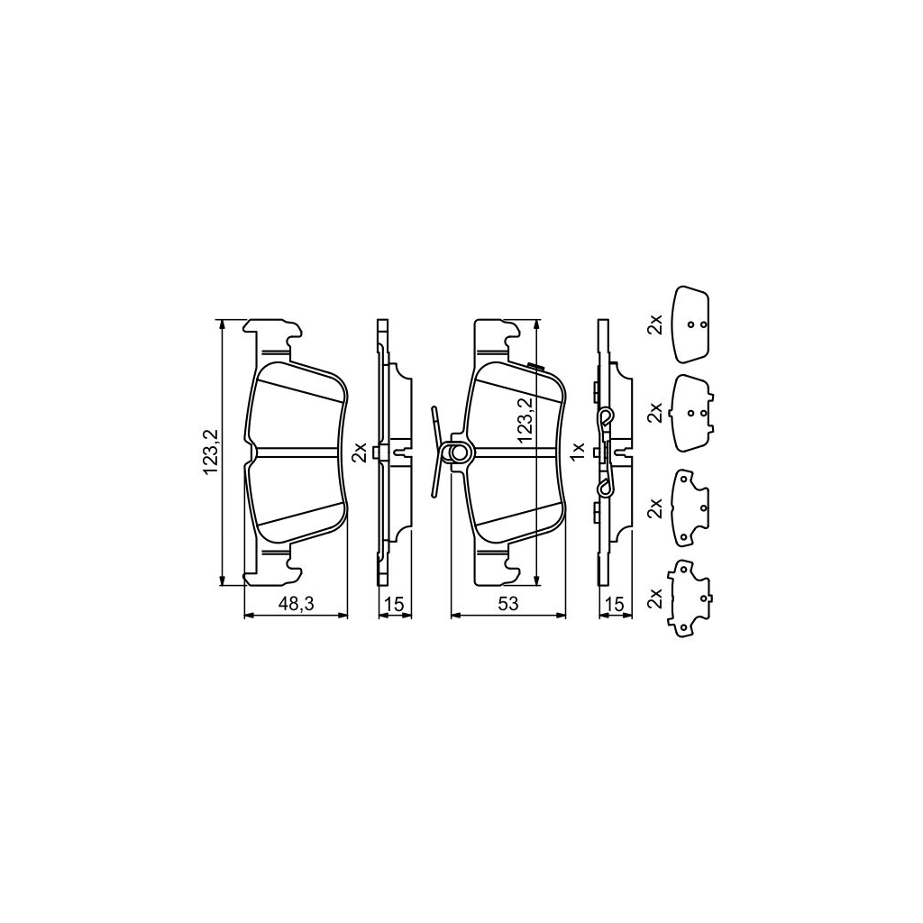 Гальмівні колодки Bosch 0986494839 - зображення 2