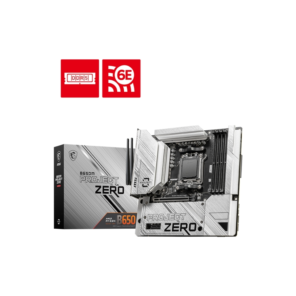 Материнська плата MSI B650M PROJECT ZERO - зображення 6