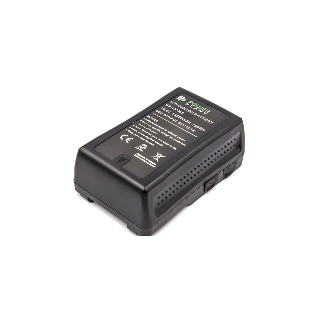 Акумулятор до фото/відео PowerPlant V-mount Sony BP-190WS 13200mAh (CB970223) - зображення 1