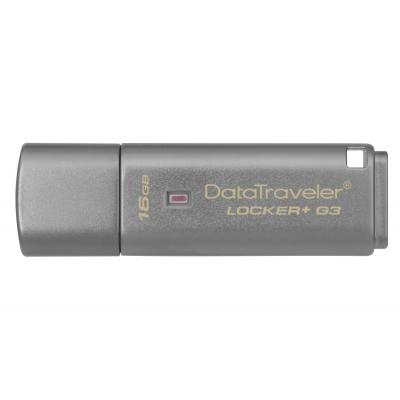 USB флеш накопичувач Kingston 16GB DataTraveler Locker+ G3 USB 3.0 (DTLPG3/16GB) - зображення 1