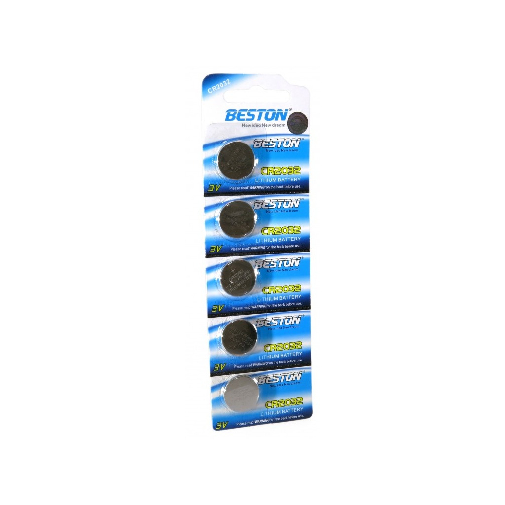 Батарейка Beston CR-2032 225mAh Lithium * 5 (AAB1826) - зображення 1