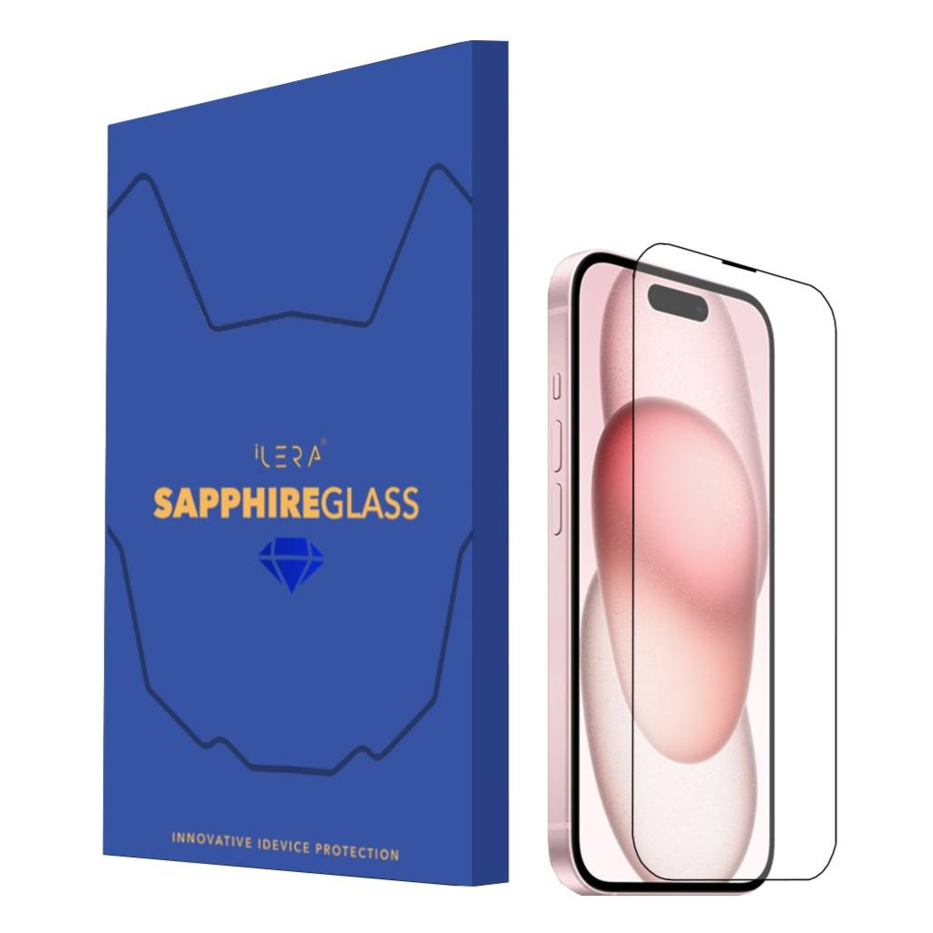 Скло захисне iLera Sapphire Ultra + Glass iPhone 15 Plus (ILSPDL15PS) - зображення 1