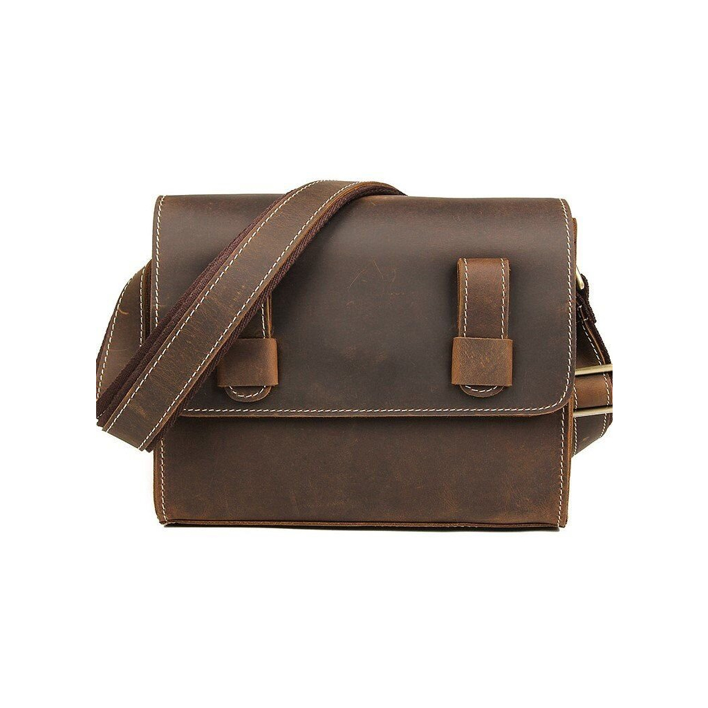 Сумка Vintage Чоловіча у вінтажній шкірі Коричнева (14980) - зображення 5