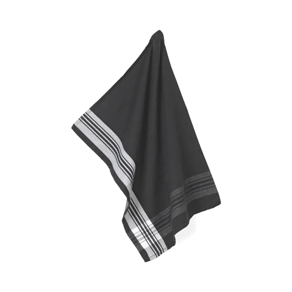 Рушник Kela кухонний Gianna, 70x50 см, чорний зі смужками (12786) (00000023330) - зображення 1