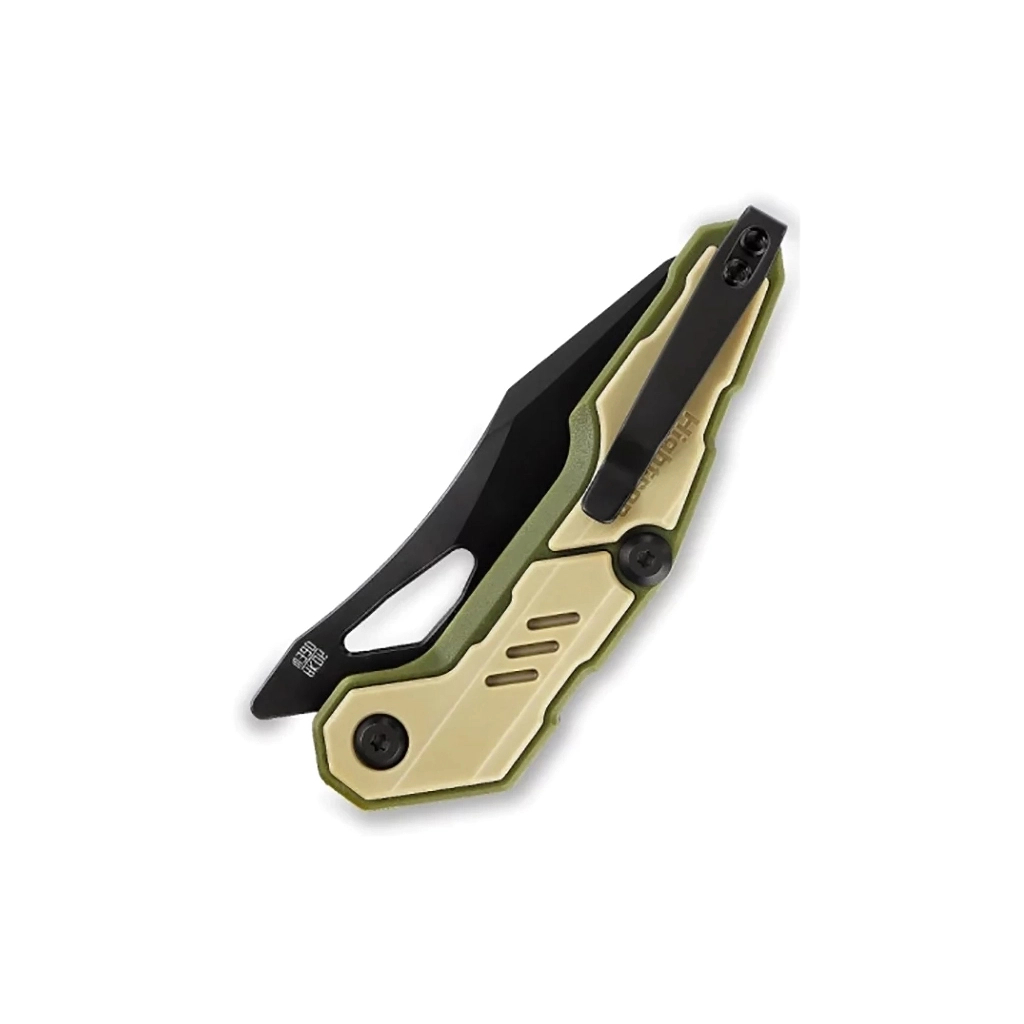 Ніж Hightron Spectron, M390, GFN, хакі, чорний клинок (HK04KHK) - зображення 4