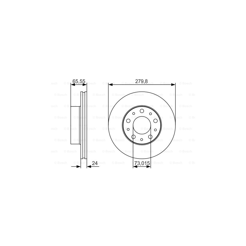 Гальмівний диск Bosch 0 986 479 S70 - зображення 5