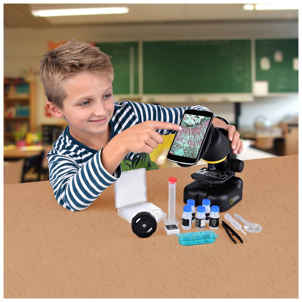 Мікроскоп National Geographic 40x-640x з адаптером для смартфона (922416) - зображення 6