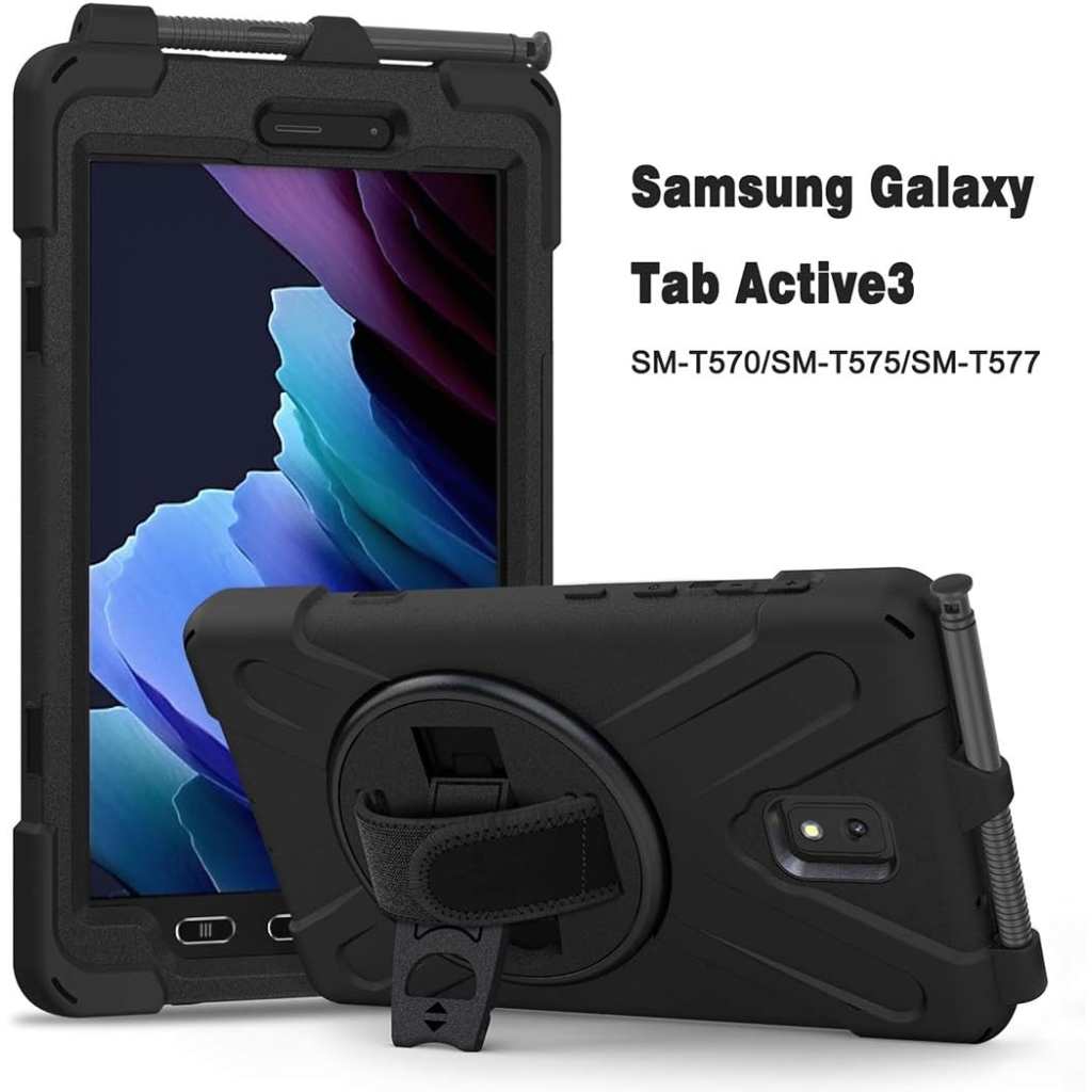 Чохол до планшета BeCover Heavy Duty Case Samsung Galaxy Tab Active 3 SM-T570/SM-T575/SM-T577 8" Black (710047) - зображення 10