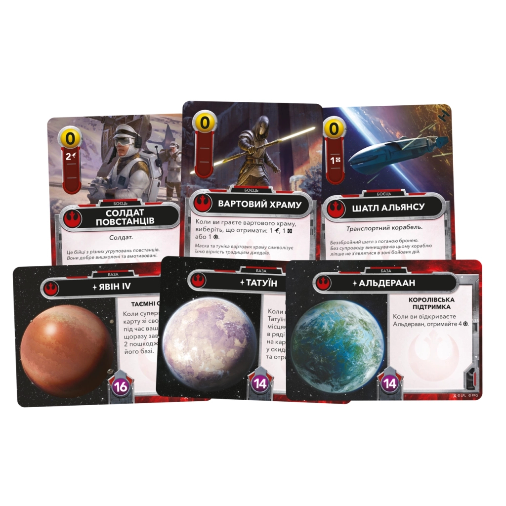 Настільна гра Geekach Games Зоряні війни. Колодобудівна гра (Star Wars: The Deckbuilding Game) (укр.) (GKCH168SW) - зображення 2