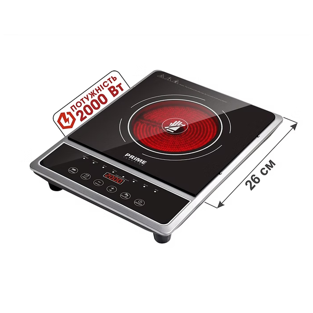Настільна плита PRIME Technics PHC 2019 GB - зображення 3