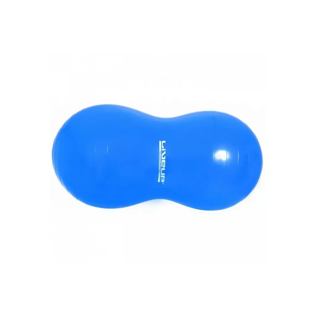 М'яч для фітнесу LiveUp Peanut Ball LS3223A-s синій 90х45см (6951376103090) - изображение 1