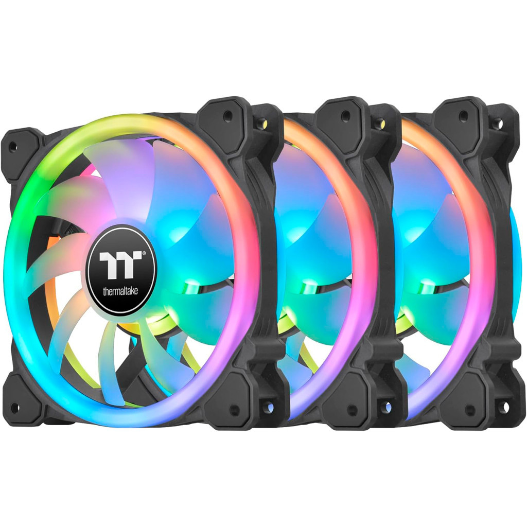 Кулер до корпусу ThermalTake SWAFAN 12 RGB Radiator Fan TT Premium Edition 3 Pack/Fan/12025 (CL-F137-PL12SW-A) - зображення 1