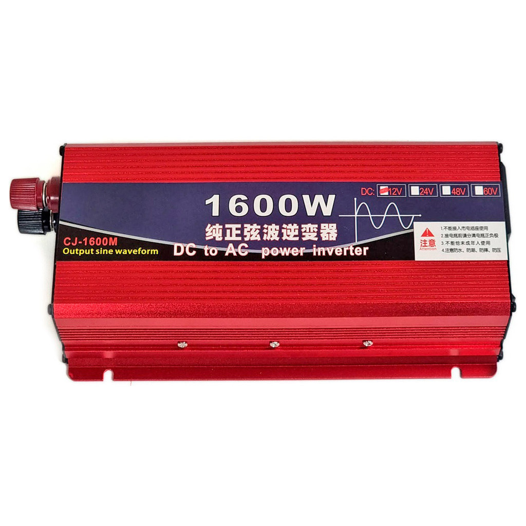 Автомобільний інвертор Choetech 12/220V 800Вт, чиста синусоїда (CJ-1600M) - зображення 3