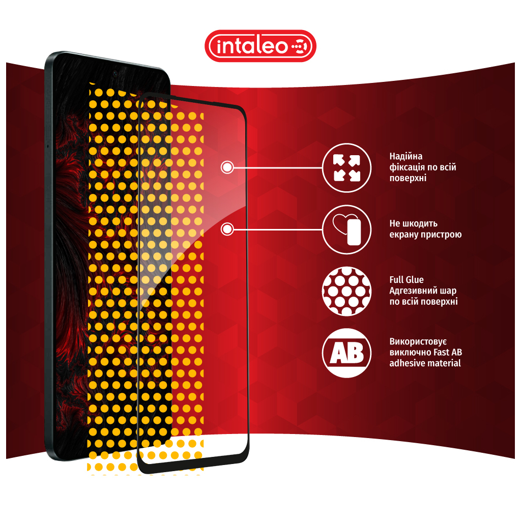 Скло захисне Intaleo Full Glue Oppo A58 4G Black (1283126583490) - зображення 7