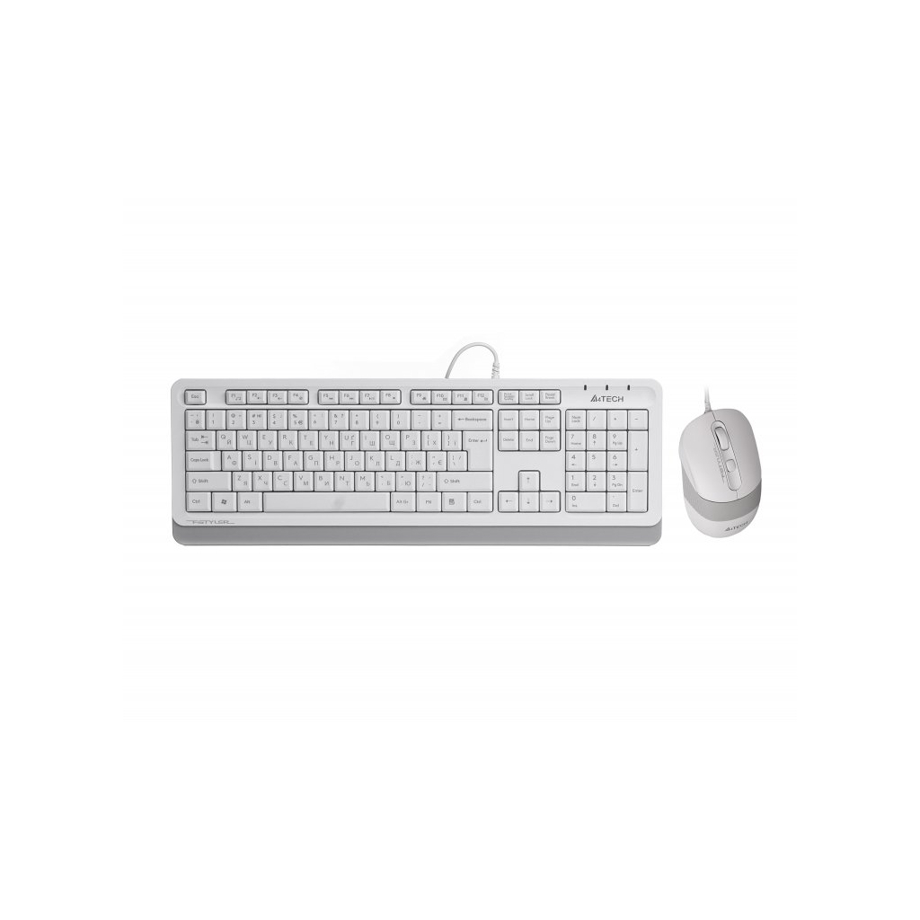 Комплект A4Tech F1010 White (4711421943307) - зображення 1