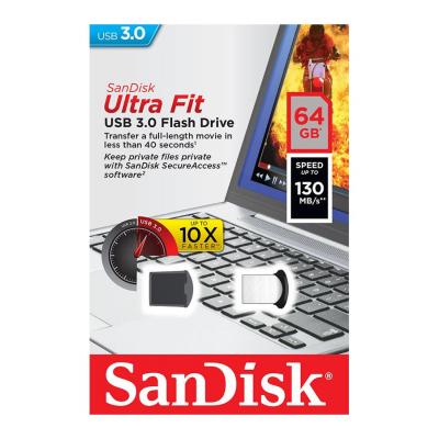 USB флеш накопичувач SanDisk 64GB Ultra Fit USB 3.0 (SDCZ43-064G-GAM46) - зображення 5