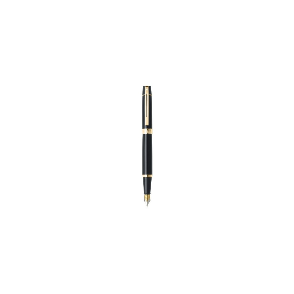 Ручка пір'яна Sheaffer Gift Collection 300 Glossy Black GT FP M (Sh932504) - зображення 1