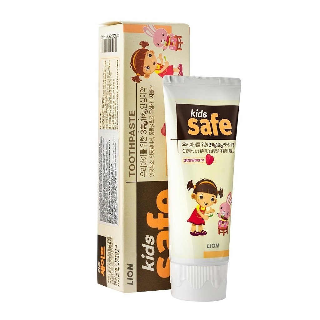Дитяча зубна паста Lion Kids Safe 3-12 років Полуниця, 90 г (8806325611486) - зображення 2