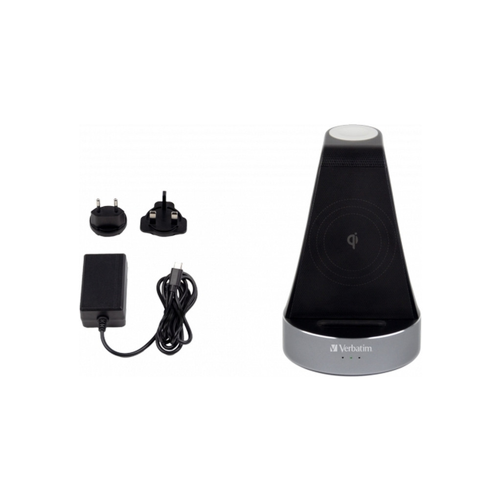 Зарядний пристрій Verbatim 2in1 Apple Watch and iPhone Charging Stand (49555) - зображення 9