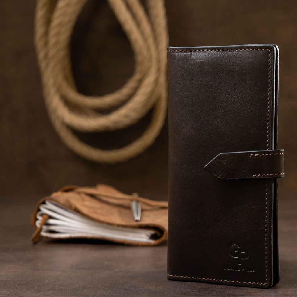 Портмоне Grande Pelle Шкіряне Коричневе (11517) - зображення 9