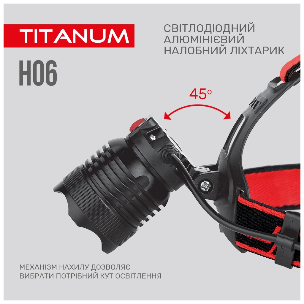 Ліхтар TITANUM 800Lm 6500K (TLF-H06) - зображення 6