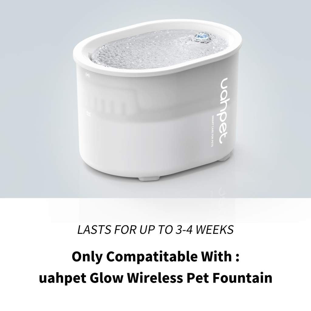 Універсальний посуд для тварин Uahpet Поїлка Glow Wireless Pet Fountain (UYSJ05QD) - изображение 12