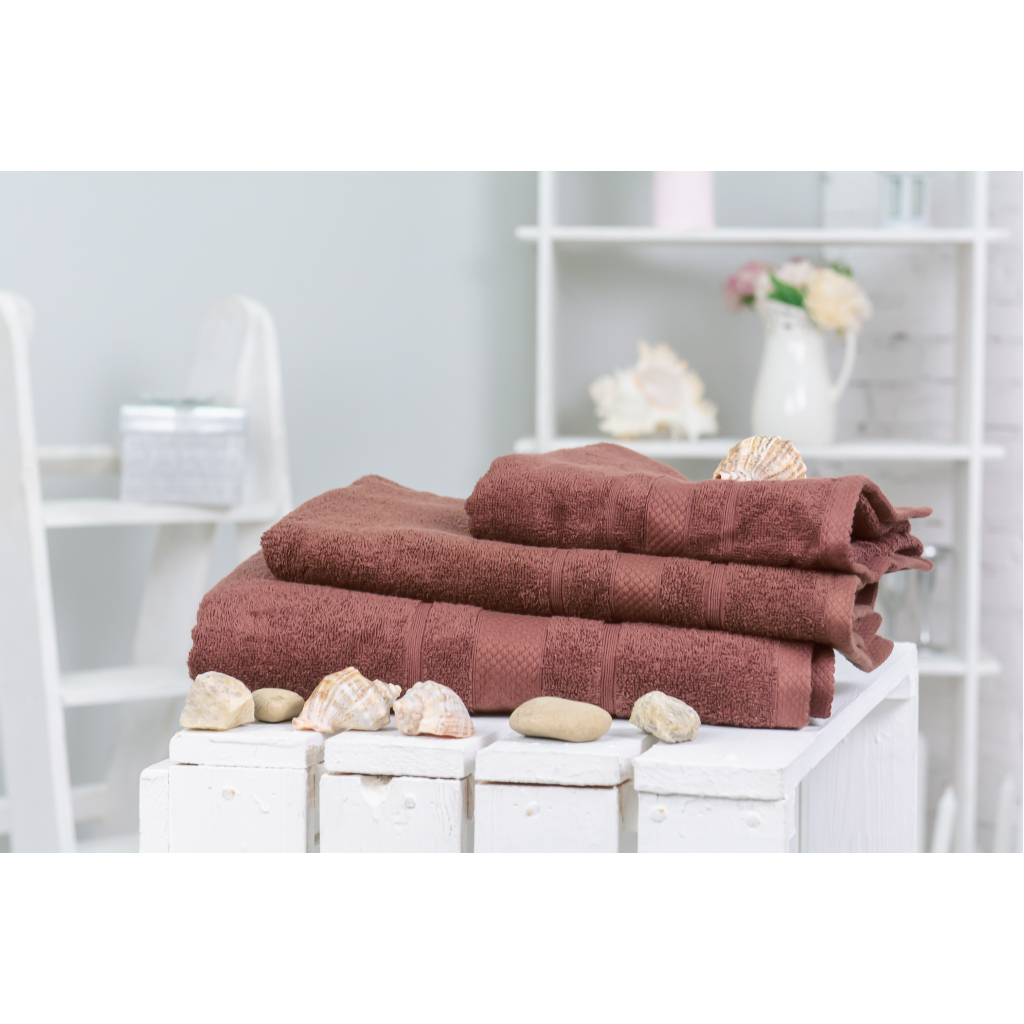 Рушник MirSon набір банний 5071 Elite SoftNess Brown 50х90, 70х140, 100х150 (2200003960914) - зображення 2