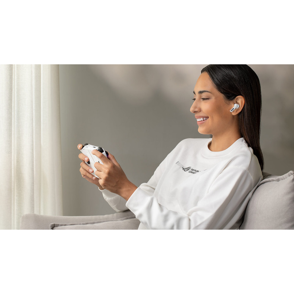 Навушники ASUS ROG Cetra True Wireless SpeedNova White (90YH03Y0-BTUA10) - зображення 2