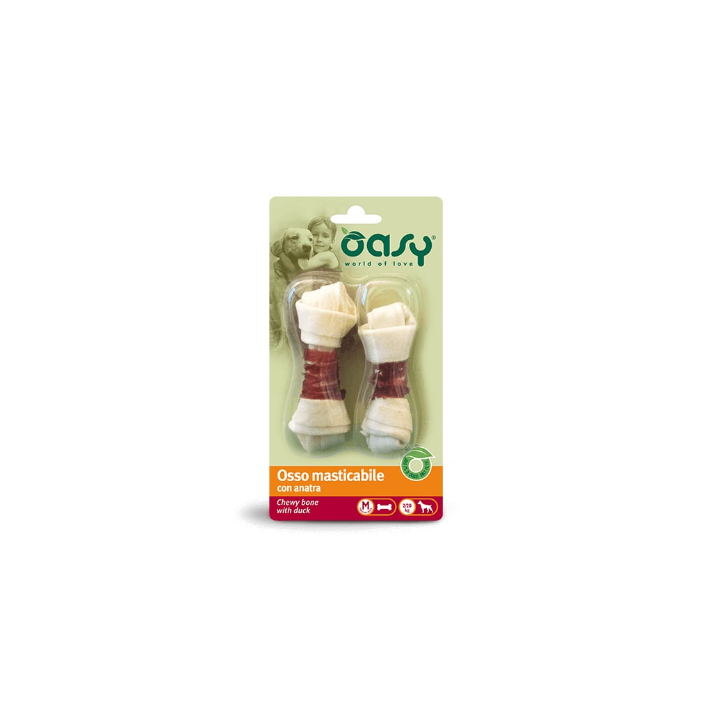 Ласощі для собак OASY Chewy Bone качка -M- 54 г (8053017341026) - зображення 1
