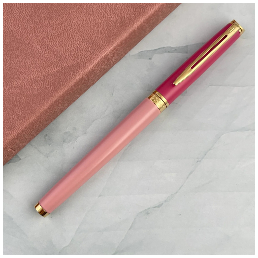 Ручка пір'яна Waterman HEMISPHERE Colour Blocking Pink GT  FP F (12 581) - изображение 7