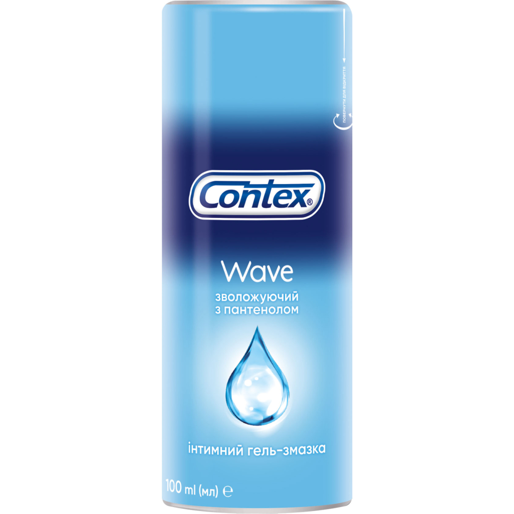 Інтимний гель-змазка Contex Wave зволожуючий з пантенолом (лубрикант) 100 мл (4820108005235) - изображение 1