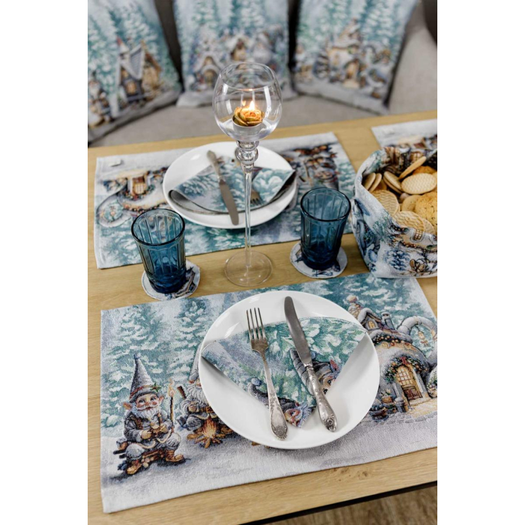 Серветка на стіл Прованс гобеленова Казкові гноми 30х50 см (038427) - зображення 4