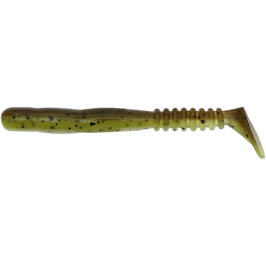 Силікон рибальський Reins Rockvibe Shad 2" B08 Green Pumpkin Chart Melon (16 шт/уп.) (1552.08.91) - зображення 1