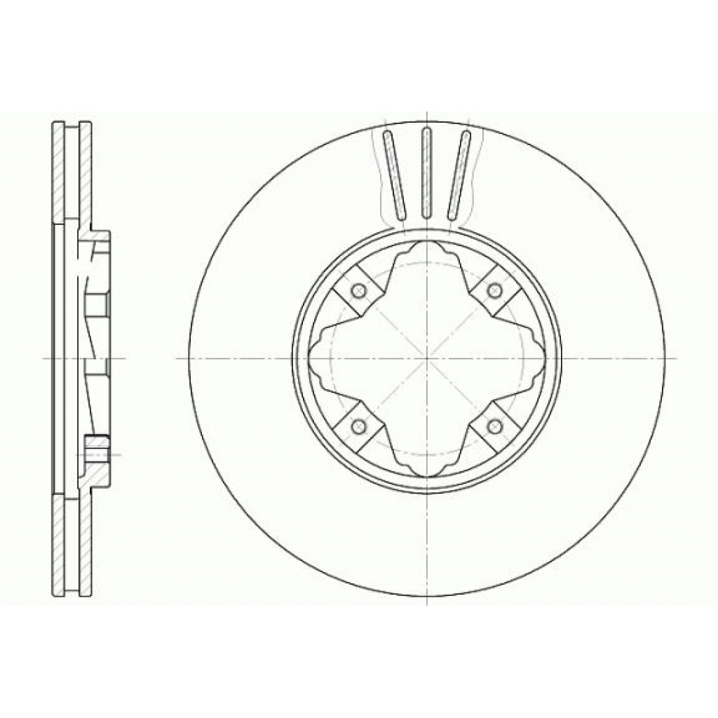 Гальмівний диск REMSA 6485.10 - зображення 1