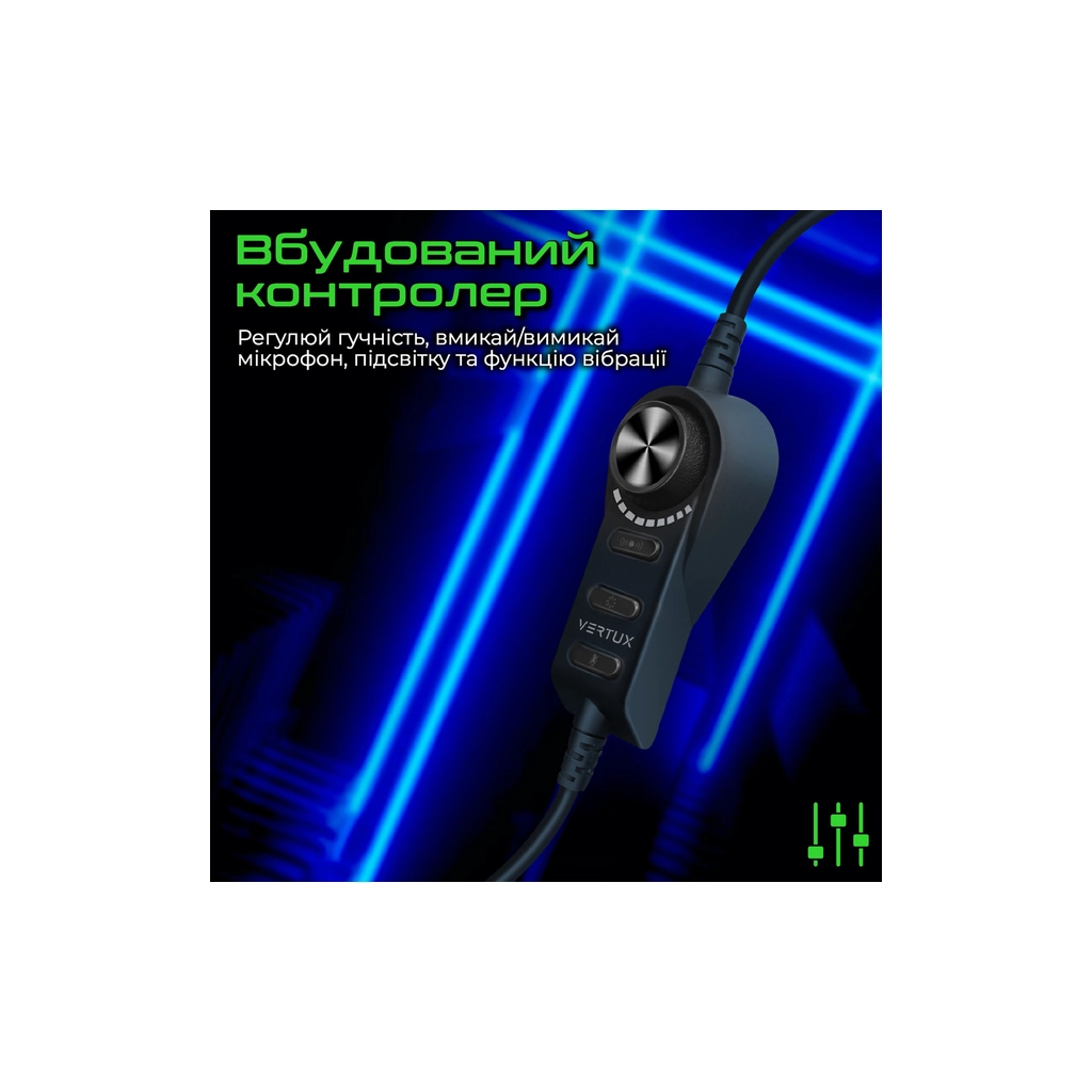 Навушники Vertux Warfare 7.1 USB Black (warfare.black) - зображення 8
