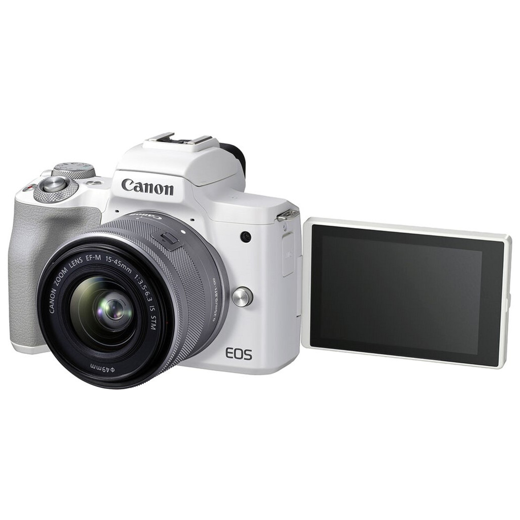 Цифровий фотоапарат Canon EOS M50 Mk2 + 15-45 IS STM Kit White (4729C028) - зображення 6