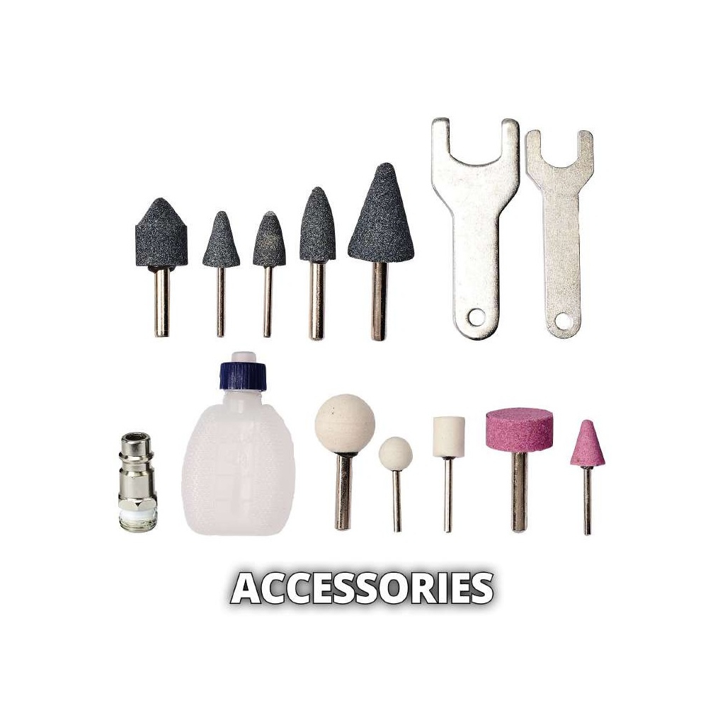 Гравер Einhell TC-PP 220 пневмо, 6.3 бар, 142 л/хв, 278 мм, 0.61 кг (4138540) - зображення 7