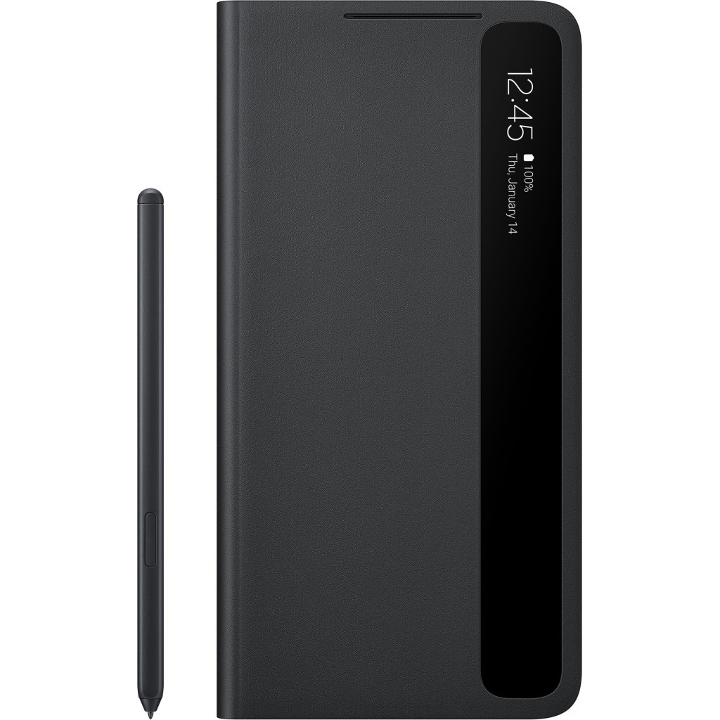 Чохол до мобільного телефона Samsung Clear View Cover with S Pen Galaxy S21 Ultra Black (EF-ZG99PCBEGRU) - зображення 1