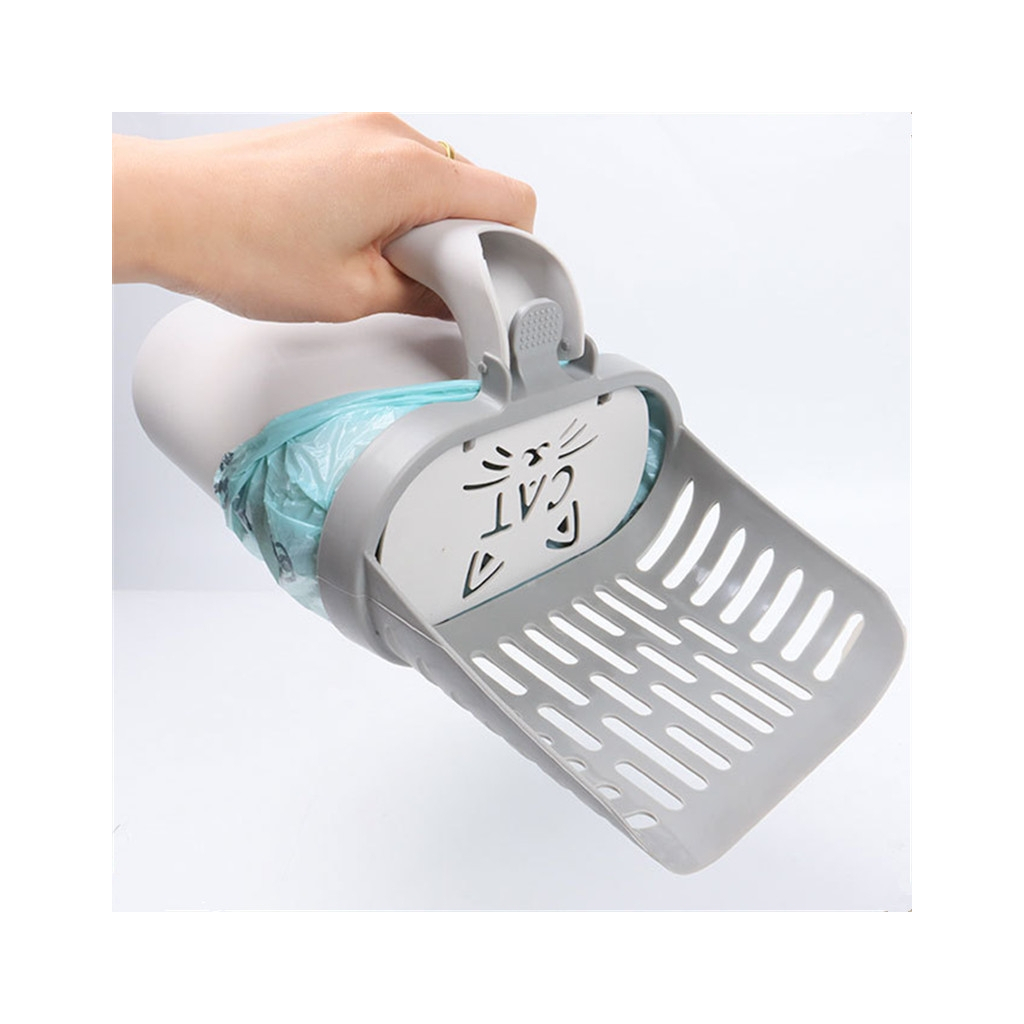 Лопатка для туалету Me&Pet з контейнером сіра (NMP35) - picture 9