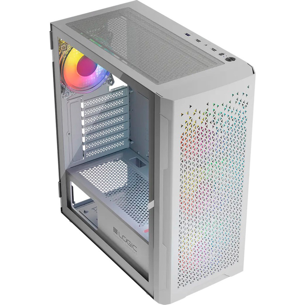 Корпус Logic concept ARAMIS MESH+GLASS ARGB fans 4x120mm WHITE (AT-ARAMIS-20-0000000-0002) - зображення 4