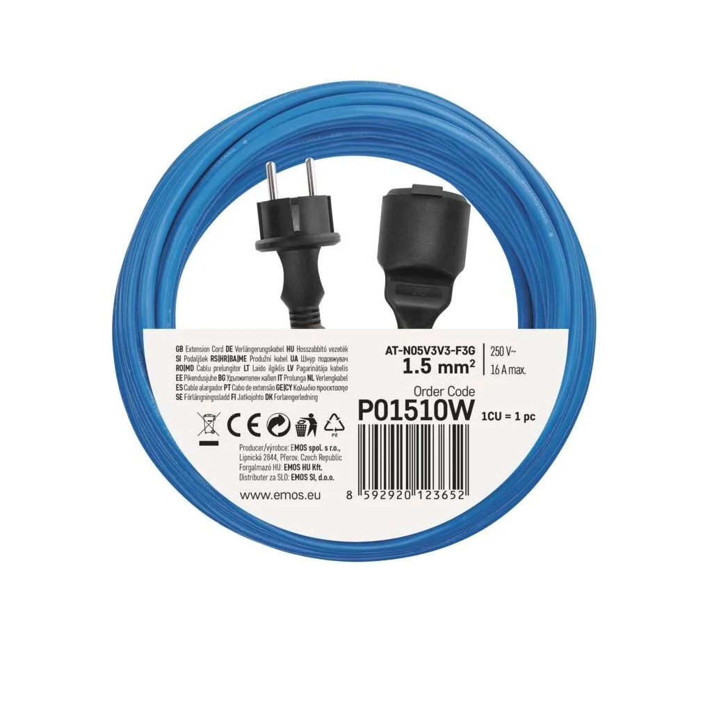 Мережевий подовжувач EMOS P01510W - зображення 10