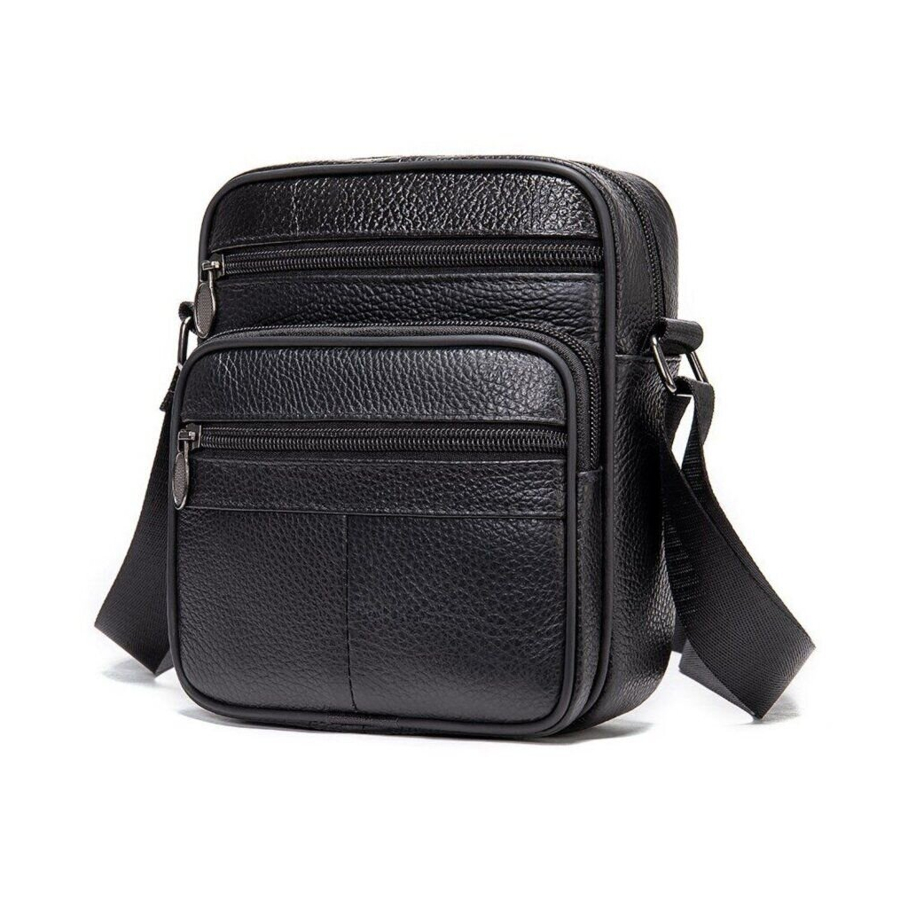 Сумка Vintage Месенджер Чорна (14992) - зображення 12