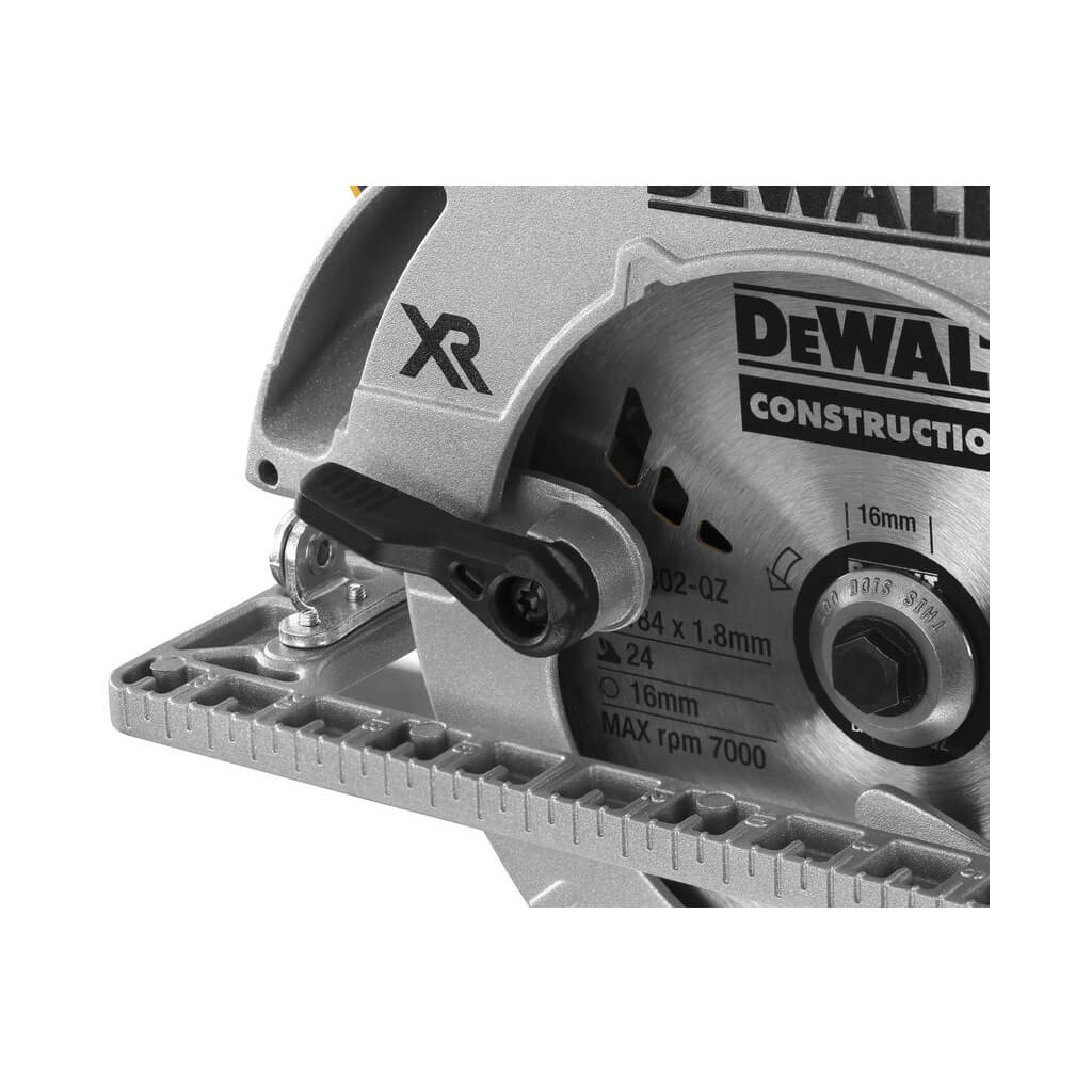 Дискова пила DeWALT 18В XR Li-Ion, диск 184х16 мм, 3.6 кг, TSTAK (без АКБ та ЗП) (DCS572NT) - изображение 6