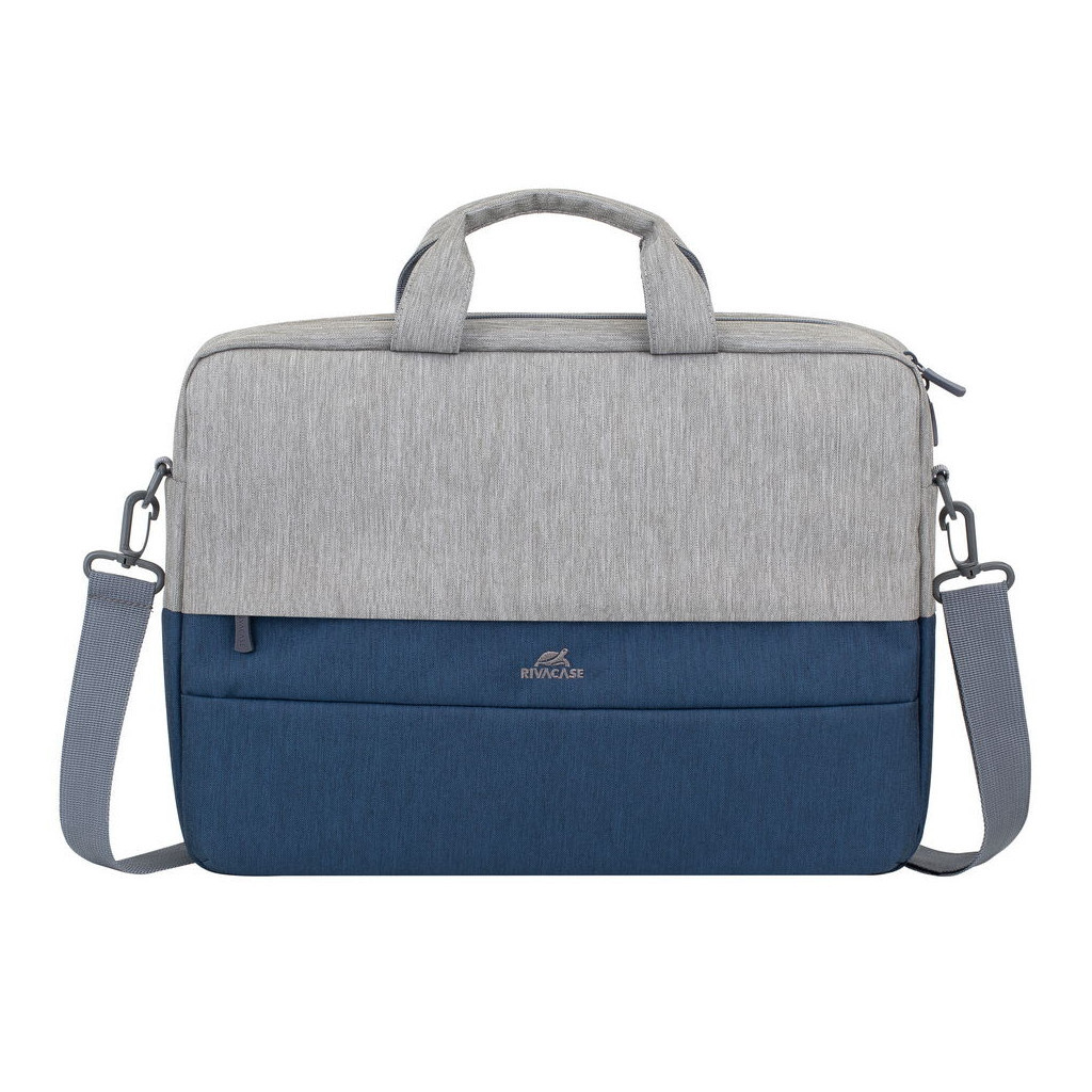 Сумка для ноутбука RivaCase 15.6" 7532 Prater, grey/dark blue anti-theft (7532Grey/DarkBlue) - зображення 1