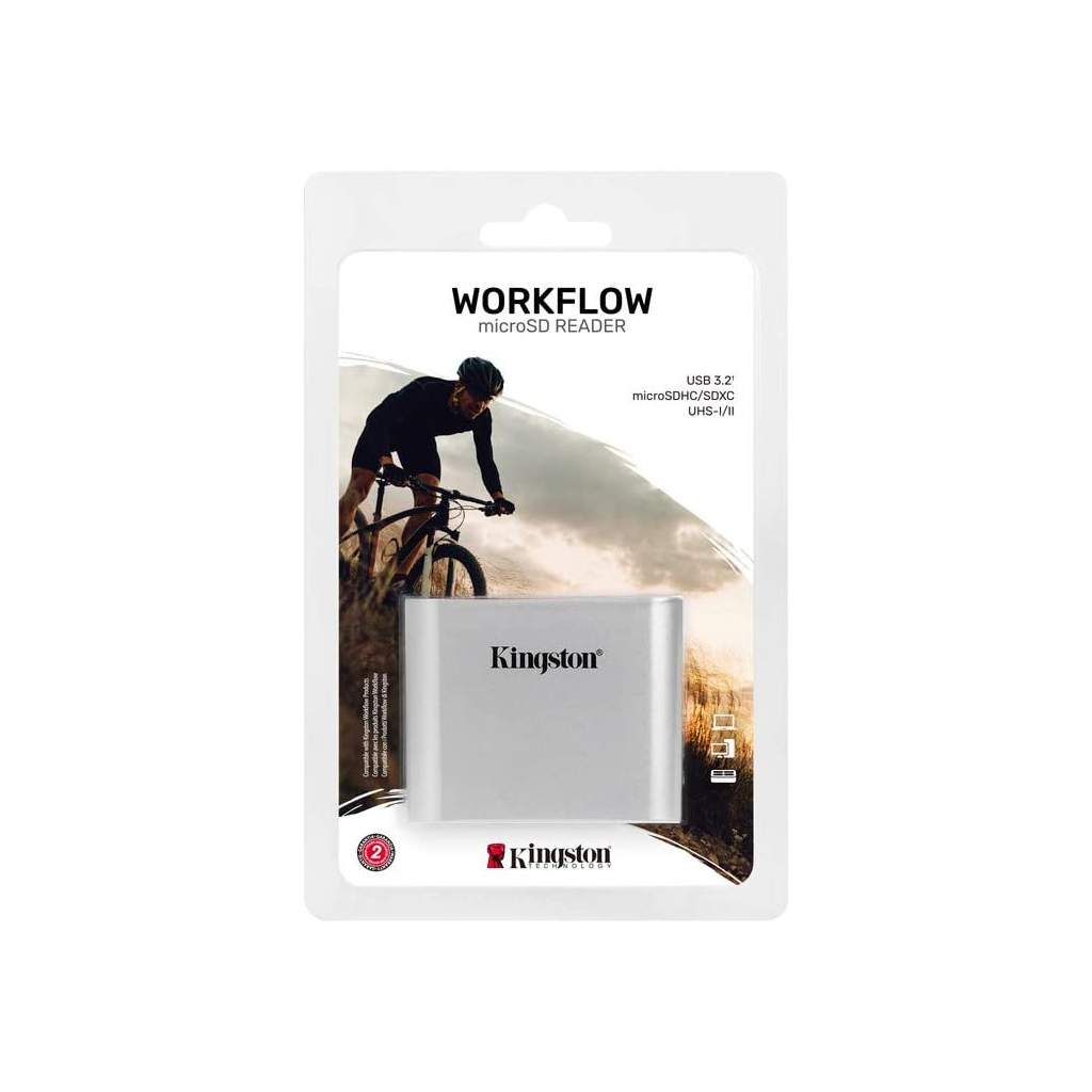 Зчитувач флеш-карт Kingston Workflow Dual-Slot microSDHC/XC UHS-II (WFS-SDC) - зображення 2
