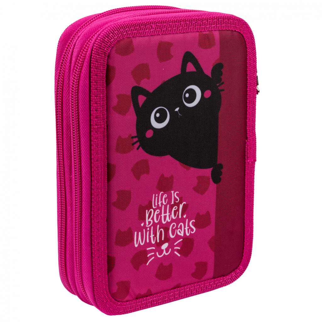 Пенал Yes Пенал твердий SMART твердий подвійний HP-01 Cat rules (533271) - зображення 2