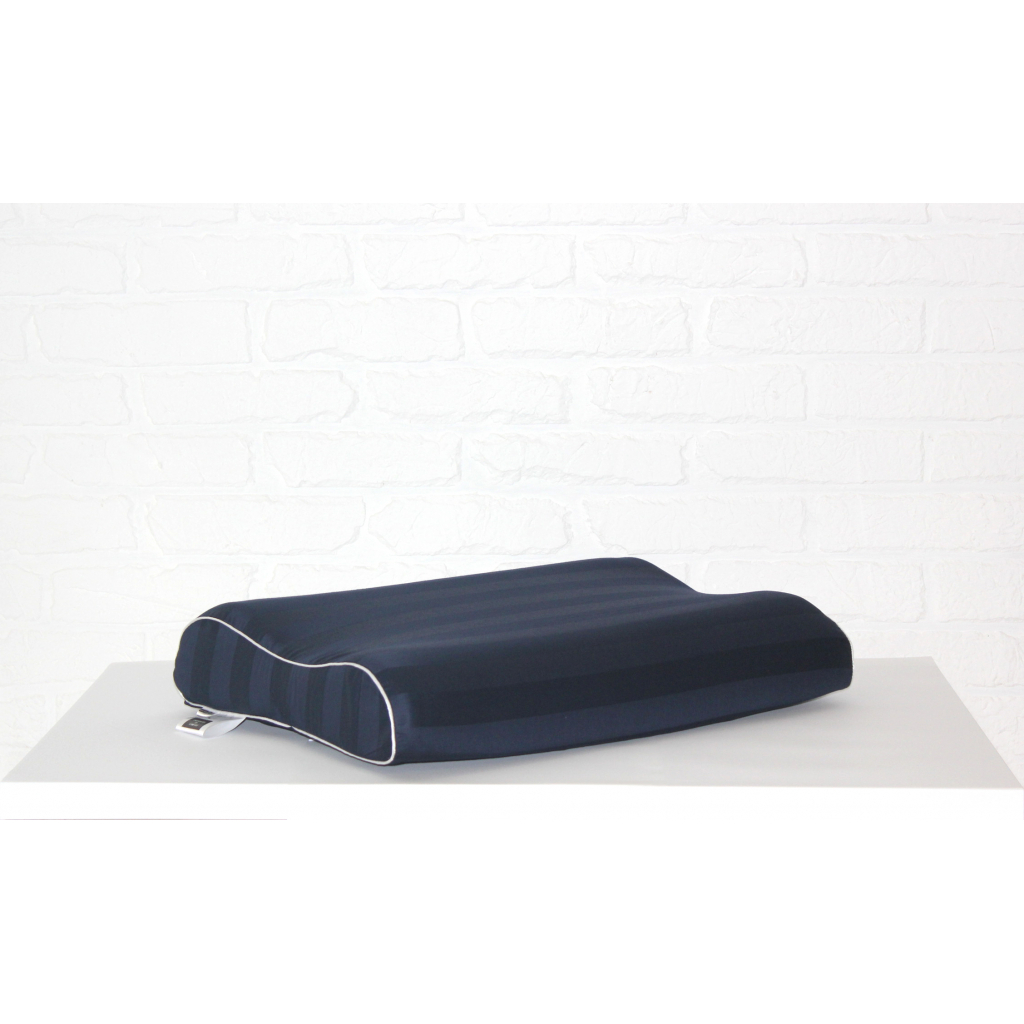 Подушка MirSon ортопедична 6006 Noble stripe Blue sea 58х40х10.5 (2200003260946) - зображення 3